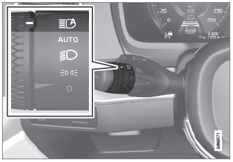 Volvo XC90. Active high beam