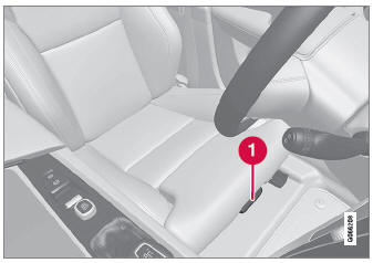 Volvo XC90. Adjusting front seat cushion length