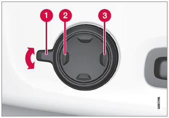 Volvo XC90. Adjusting front seat side bolster settings