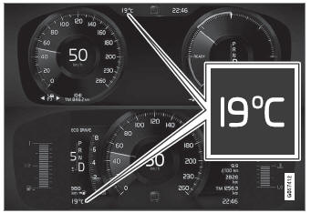 Volvo XC90. Ambient temperature sensor