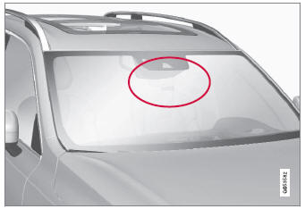 Volvo XC90. Camera/radar sensor limitations