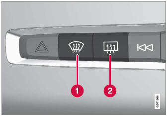 Volvo XC90. Climate system controls