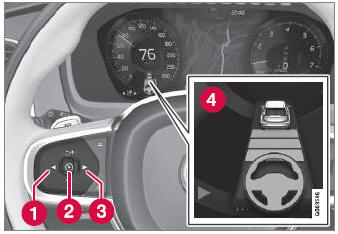 Volvo XC90. Deactivating Pilot Assist