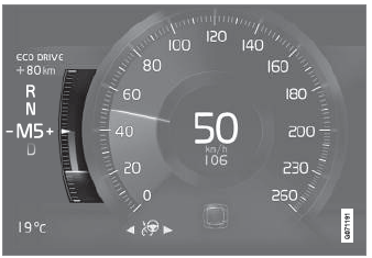 Volvo XC90. Eco drive mode