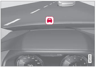 Volvo XC90. Head-up display