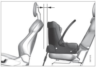 Volvo XC90. Infant seats