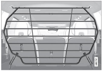 Volvo XC90. Installing and removing the steel cargo grid