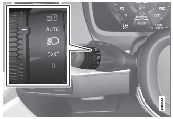 Volvo XC90. Lighting control and panel