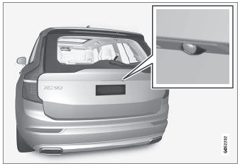 Volvo XC90. Location and field of vision of Park Assist Cameras