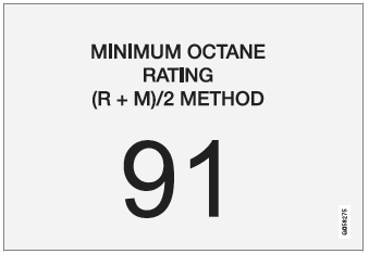 Volvo XC90. Octane rating