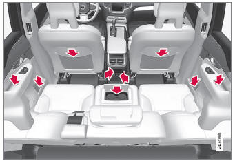 Volvo XC90. Passenger compartment interior