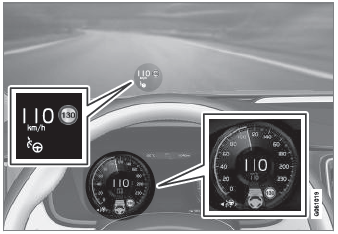 Volvo XC90. Pilot Assist displays