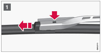 Volvo XC90. Replacing windshield wiper blades