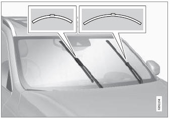Volvo XC90. Replacing windshield wiper blades
