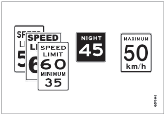 Volvo XC90. Road Sign Information