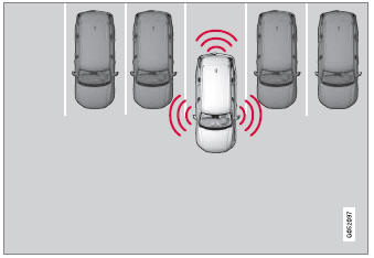 Volvo XC90. Using Park Assist Pilot