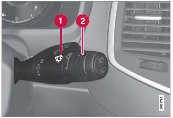 Volvo XC90. Using the rain sensor